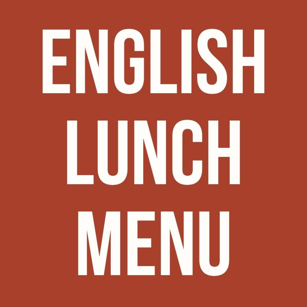 English lunch menu